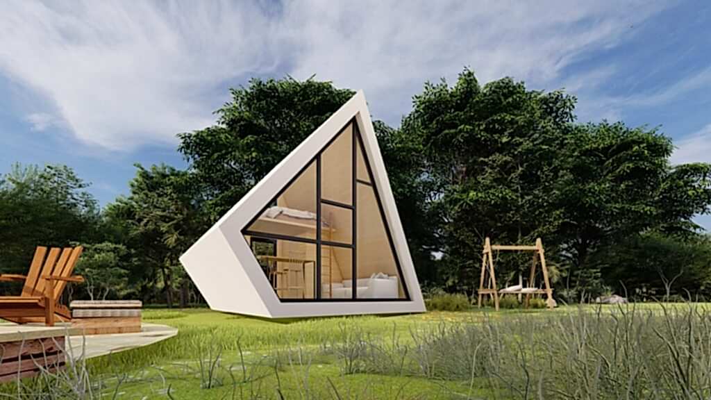 Asimetrik Loftlu Bungalov