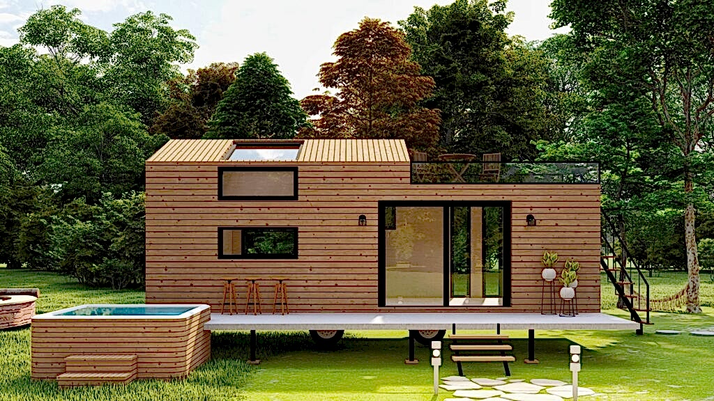 Teraslı Boho Tiny House